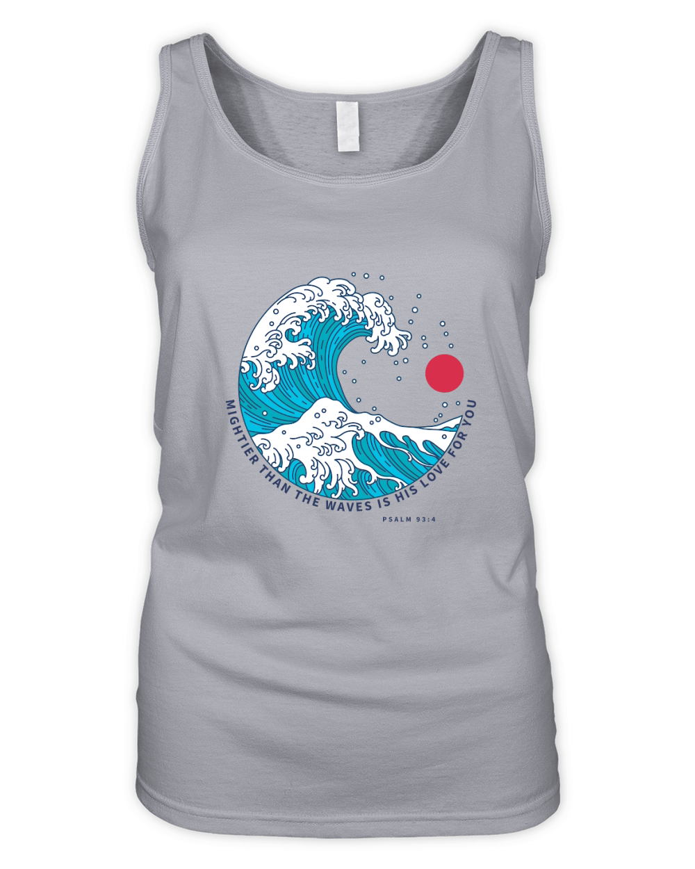 Mightier than the waves is his love for you Organic Women's Tank Top