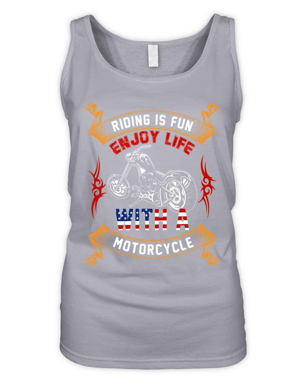 Riding is Fun Enjoy Life Motor...bike Organic Women's Tank Top