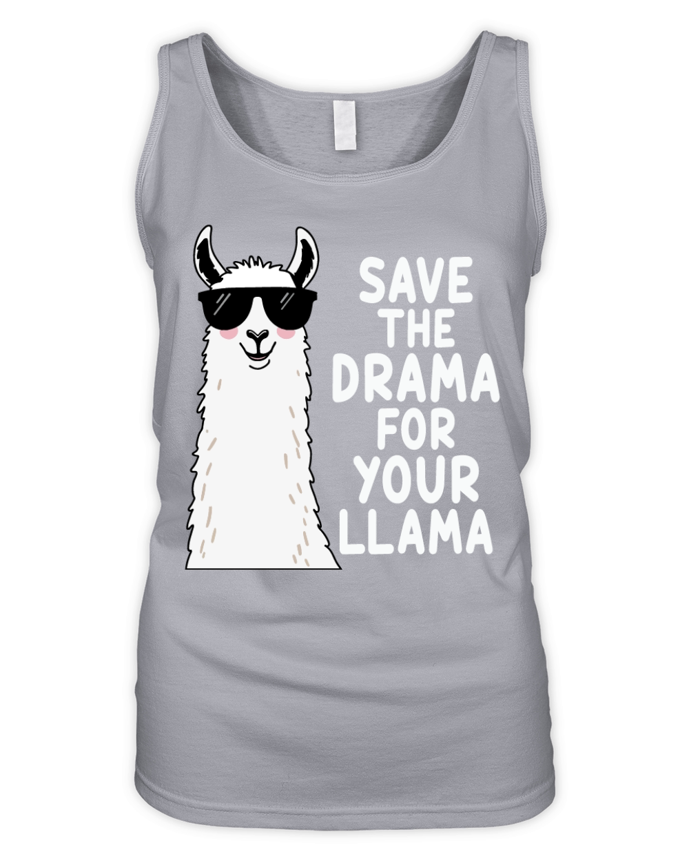 Save the drama for your llama Organic Women's Tank Top