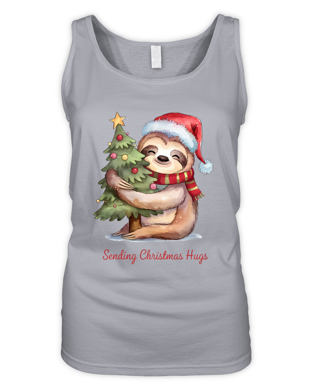 Sending Christmas Hugs Vintage Christmas 02 Organic Women's Tank Top