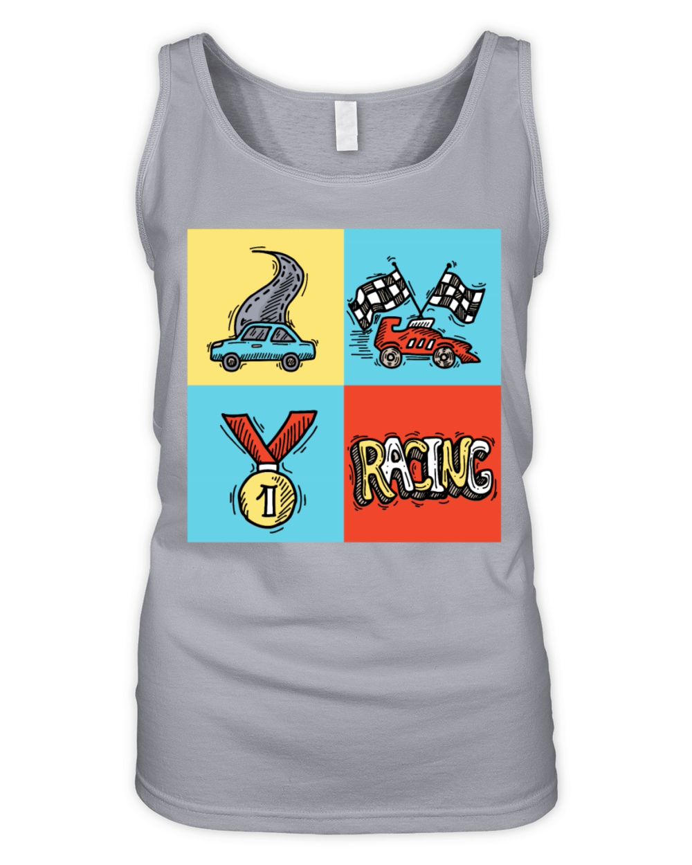 sportscar racing 55 F Organic Women's Tank Top