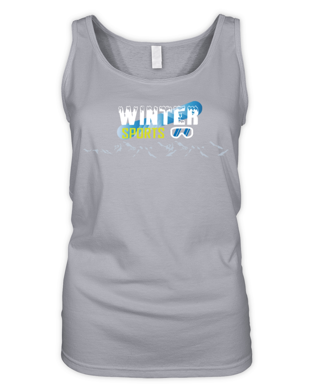 WINTER SPORTS MOUNTAIN Organic Women's Tank Top
