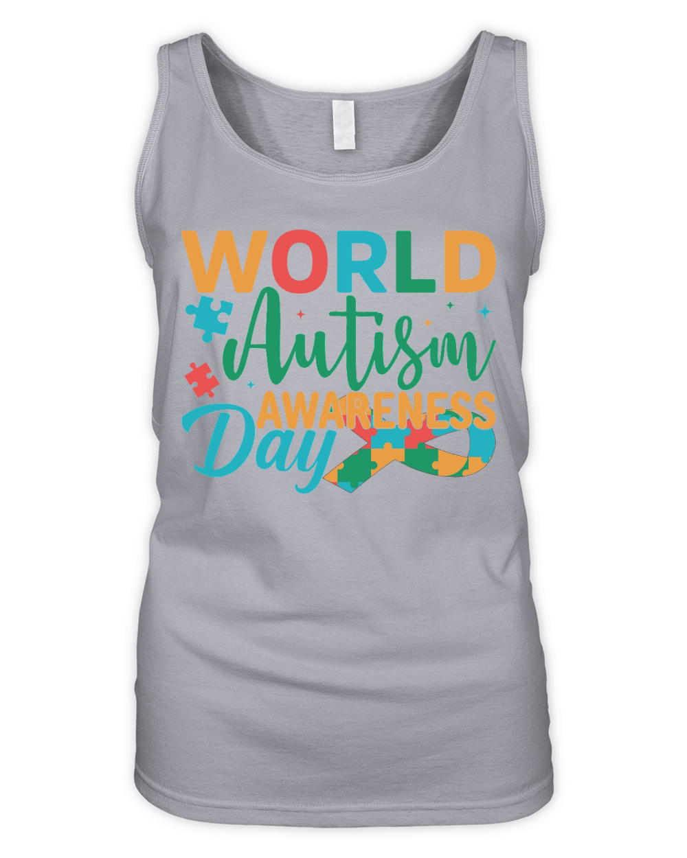 World Autism Awareness Day Organic Women's Tank Top