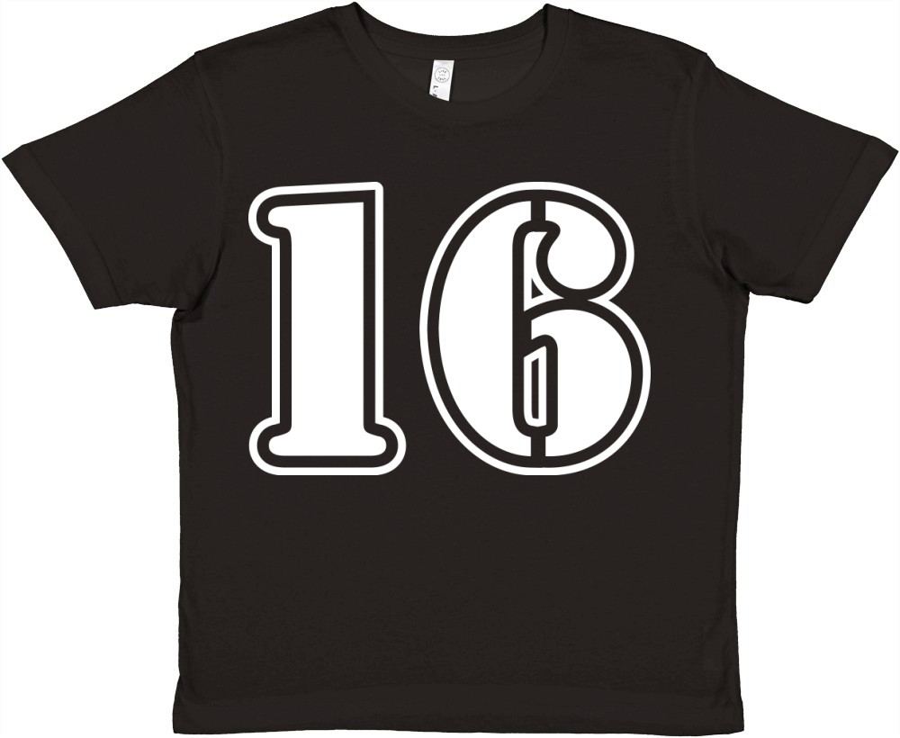 16 Number symbol Premium Kids Crewneck T-shirt