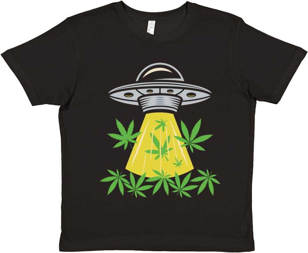 Aleain 2 Cannabis Premium Kids Crewneck T-shirt