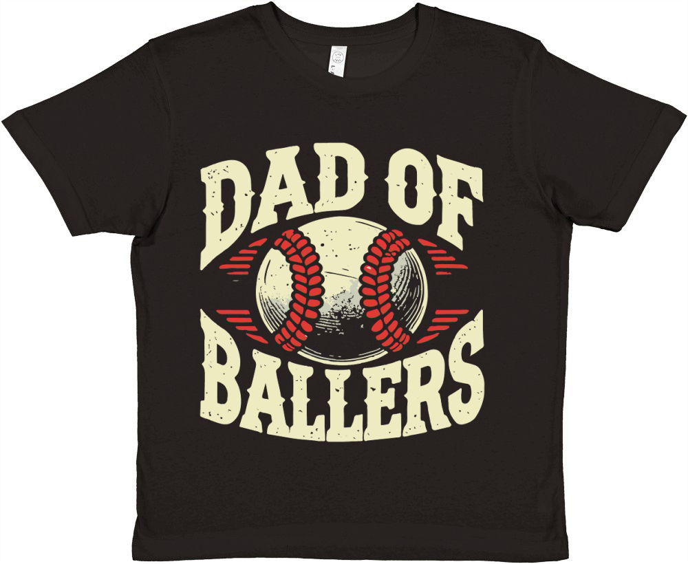 Baseball and Softball Dad Premium Kids Crewneck T-shirt
