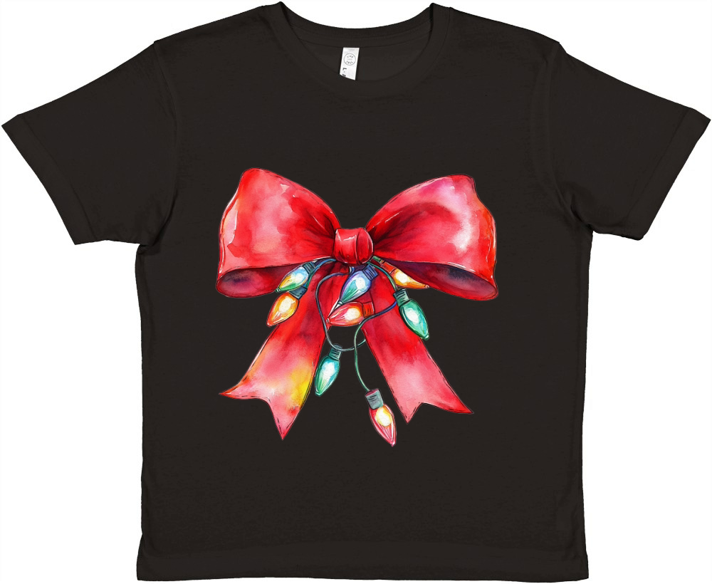 Christmas Bow 7 Premium Kids Crewneck T-shirt