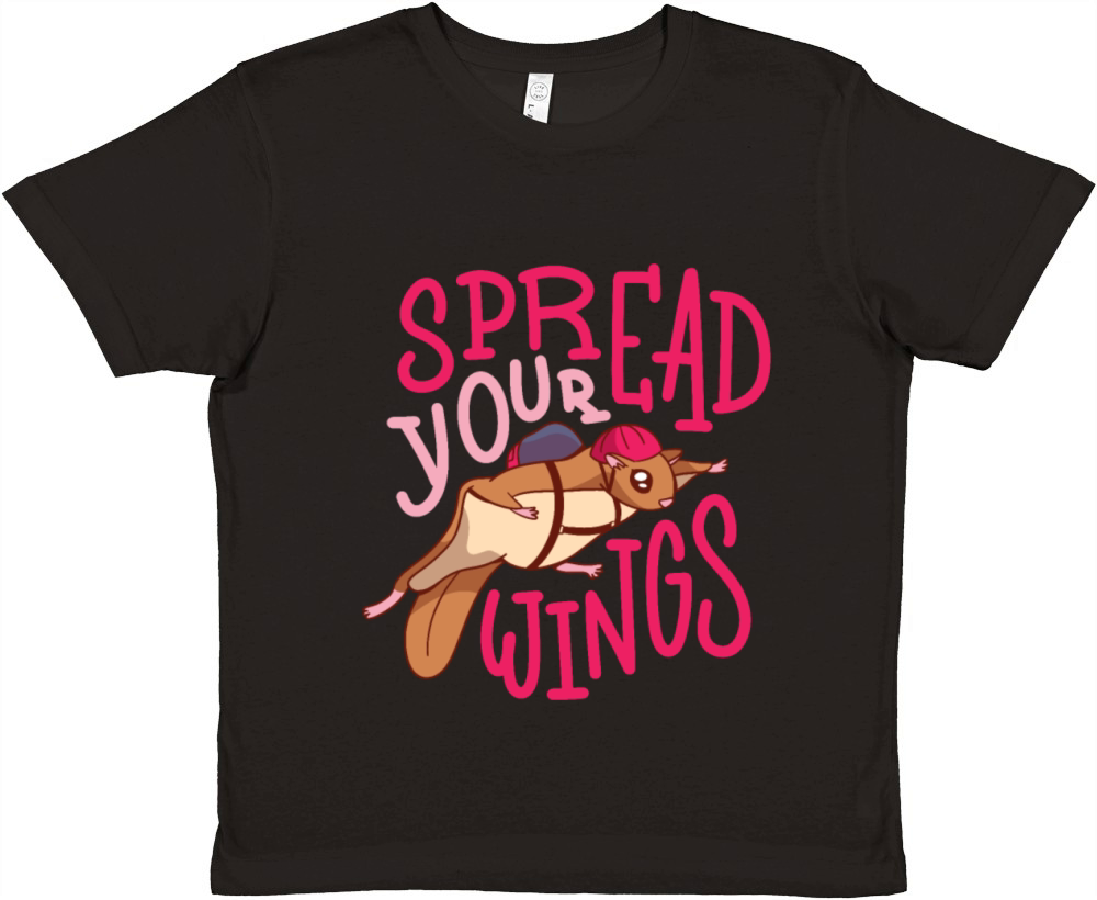 FLYING SQUIRREL QUOTE Premium Kids Crewneck T-shirt