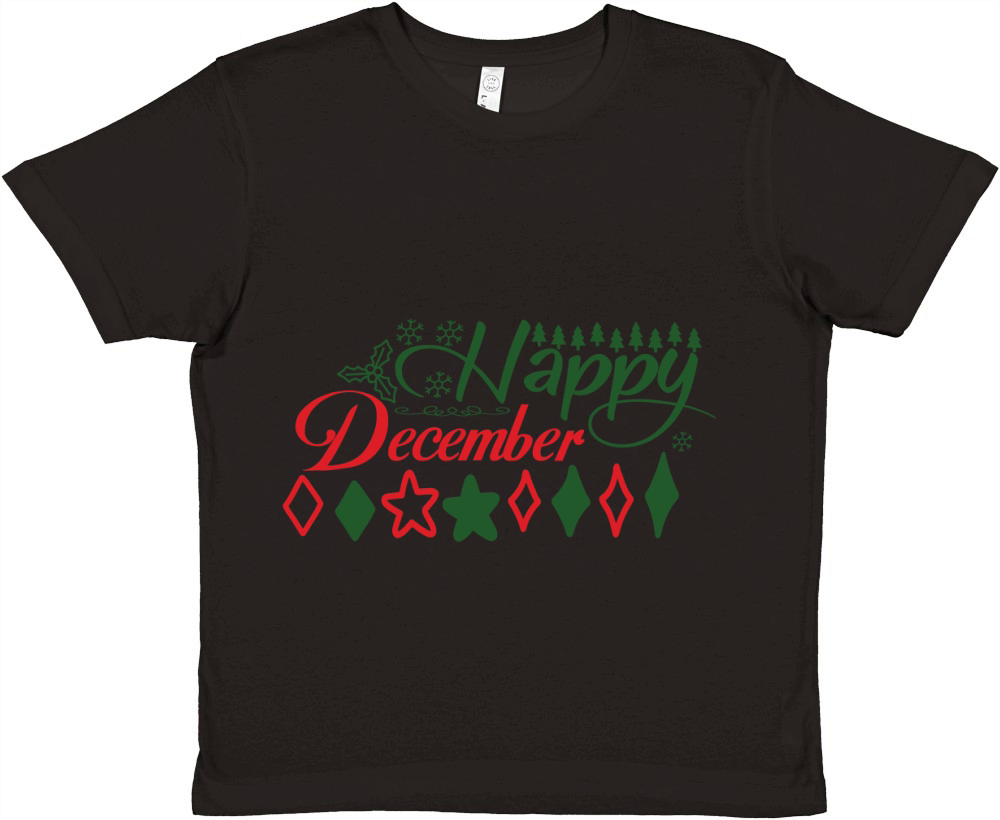 Happy December Premium Kids Crewneck T-shirt