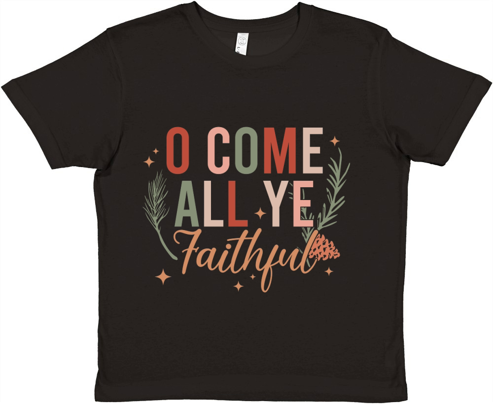 O come all ye faithful Premium Kids Crewneck T-shirt