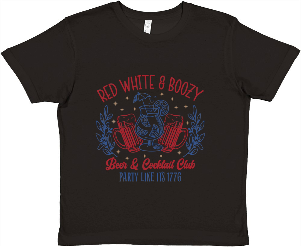red white & boozy Premium Kids Crewneck T-shirt