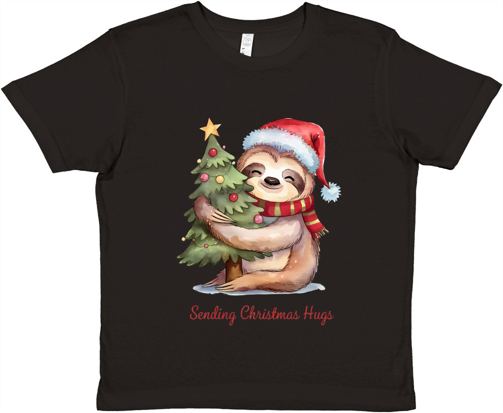 Sending Christmas Hugs Vintage Christmas 02 Premium Kids Crewneck T-shirt