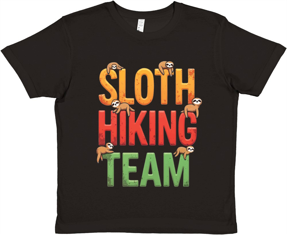 Sloth hiking team Premium Kids Crewneck T-shirt