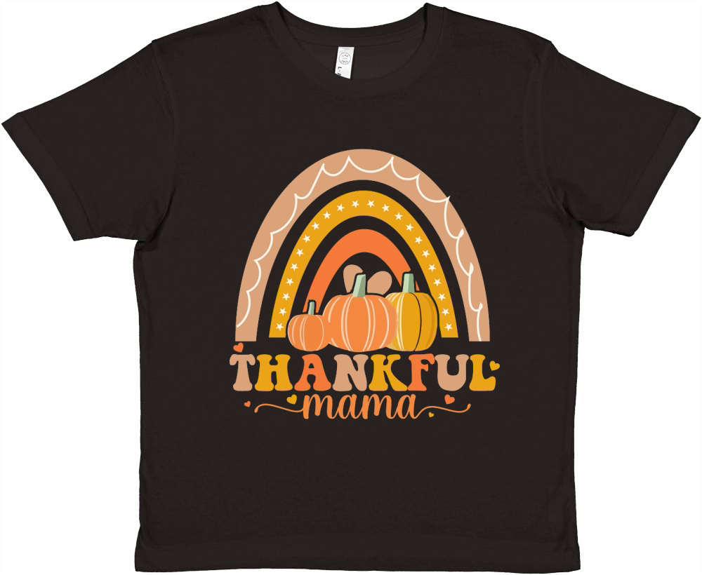 thankful mama Thanksgiving Premium Kids Crewneck T-shirt