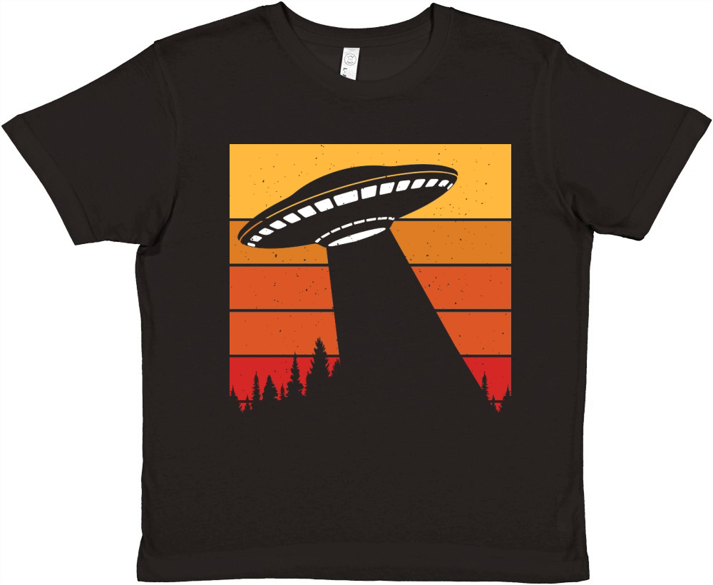 Vintage UFO Alien 8 Premium Kids Crewneck T-shirt