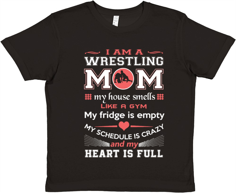 Wrestling Wrestling mom My fridge is empty m Premium Kids Crewneck T-shirt
