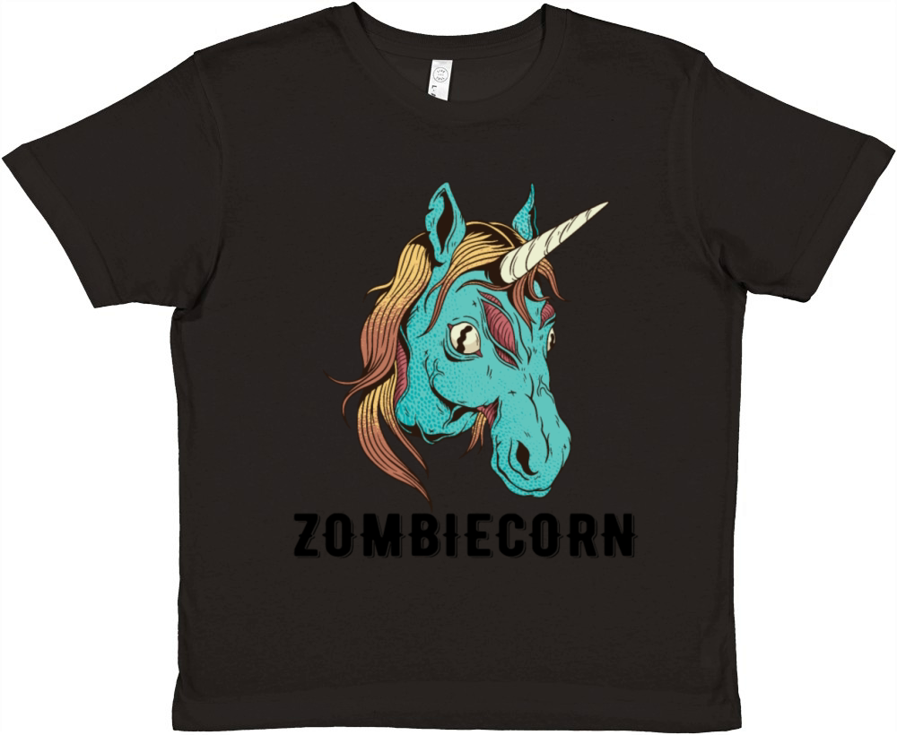 Zombie Unicorn Premium Kids Crewneck T-shirt