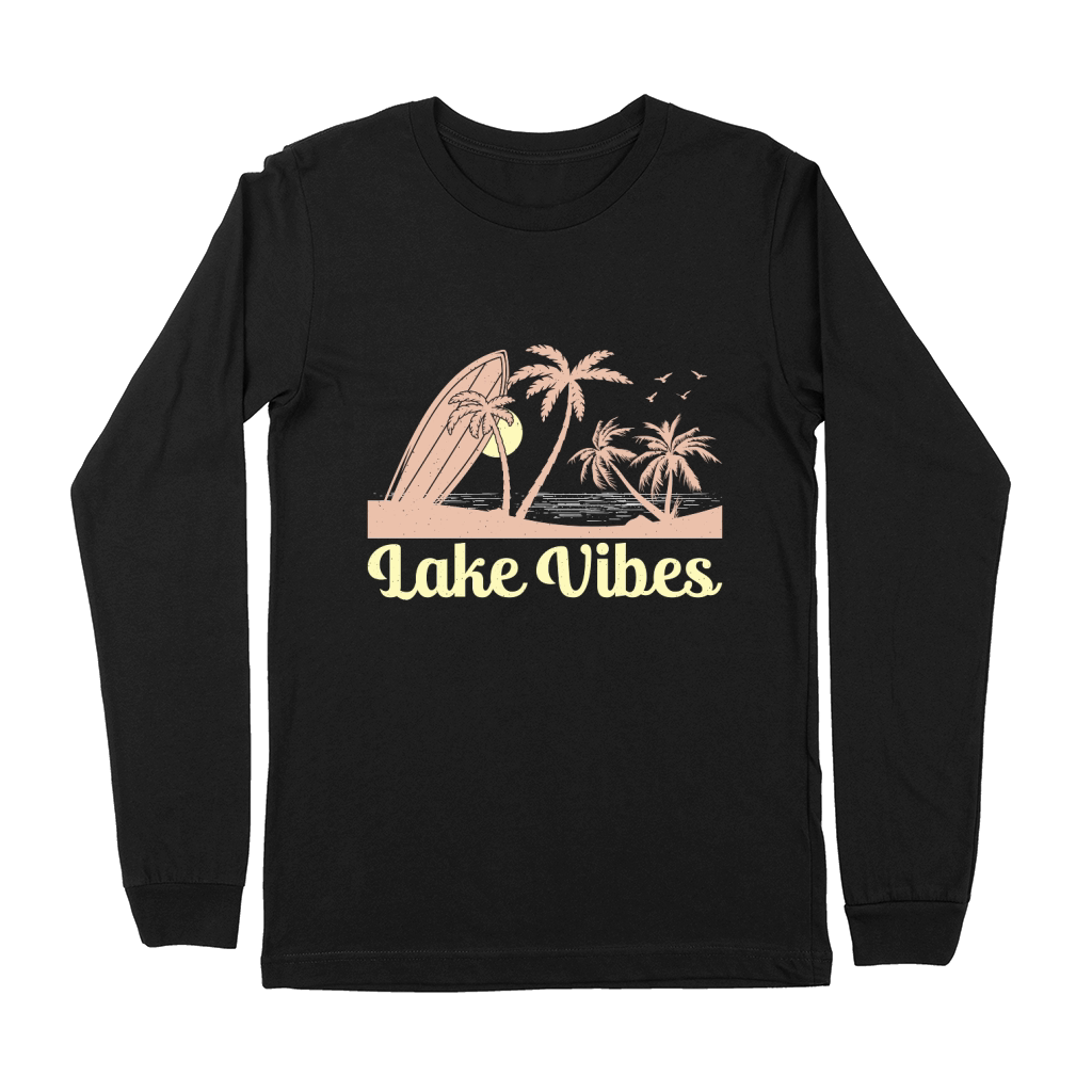 Beach Summer Lake Vibes Premium Long Sleeve
