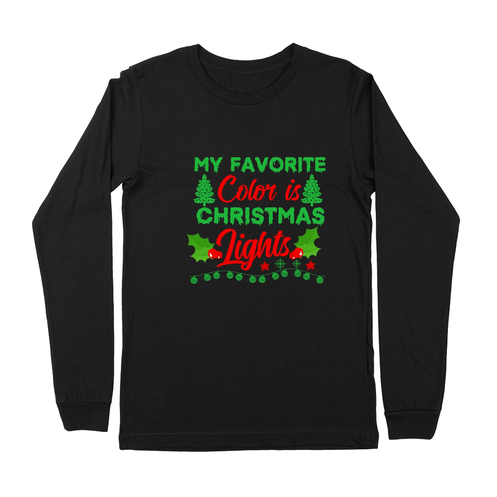 My Favorite Color is Christmas Lights  2 Premium Long Sleeve