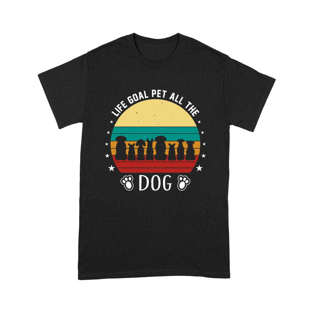 Life Goal Pet All The Dogs Vintage Premium T-shirt