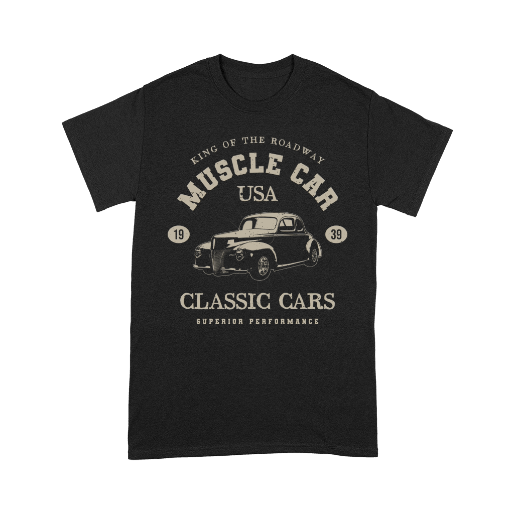 USA Vintage muscle cars tee poster graphics (1) Premium T-shirt