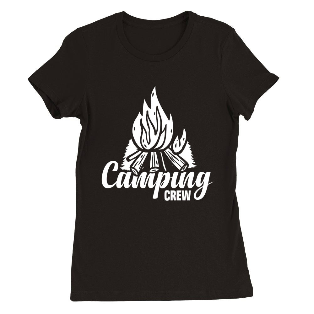 Camping Crew Premium Womens Crewneck T-shirt