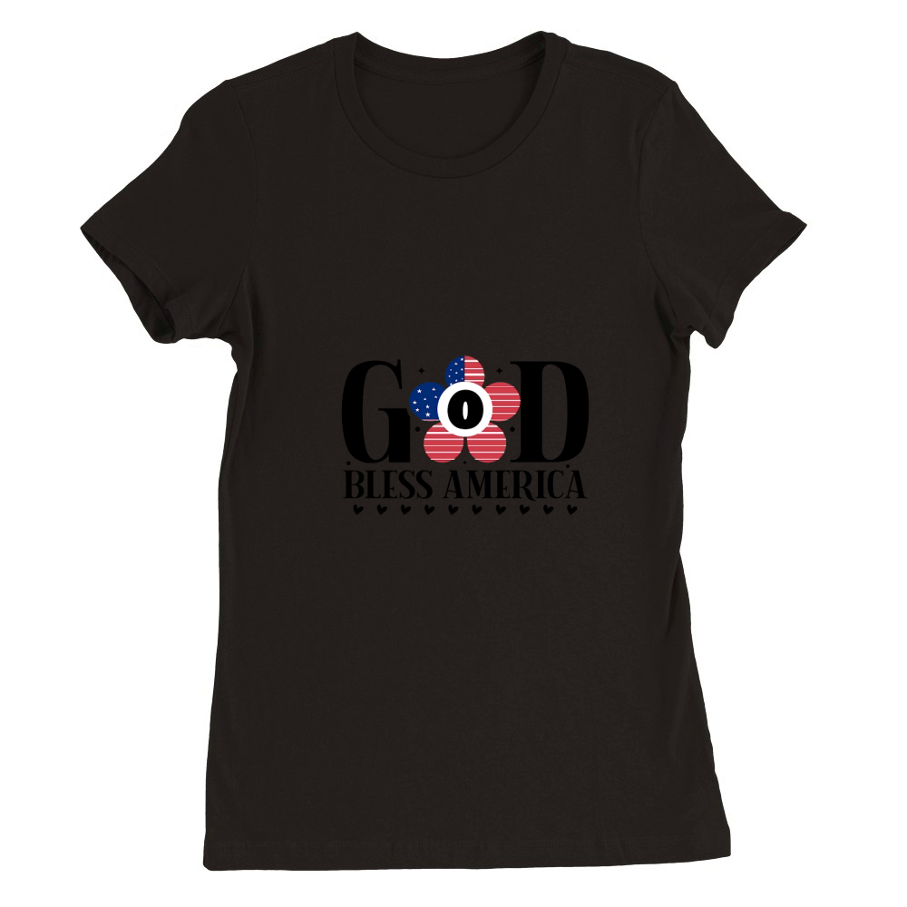 God Bless America 03 Premium Womens Crewneck T-shirt