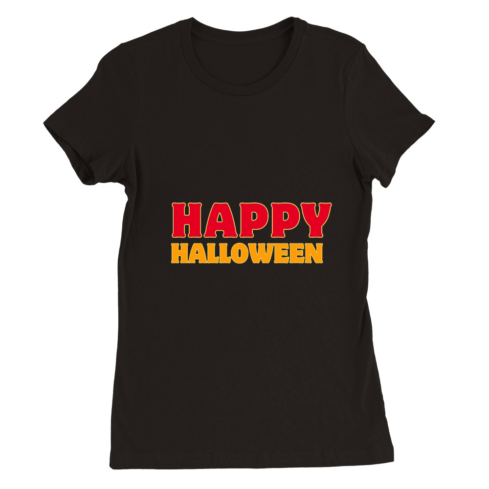 Happy Halloween Premium Womens Crewneck T-shirt