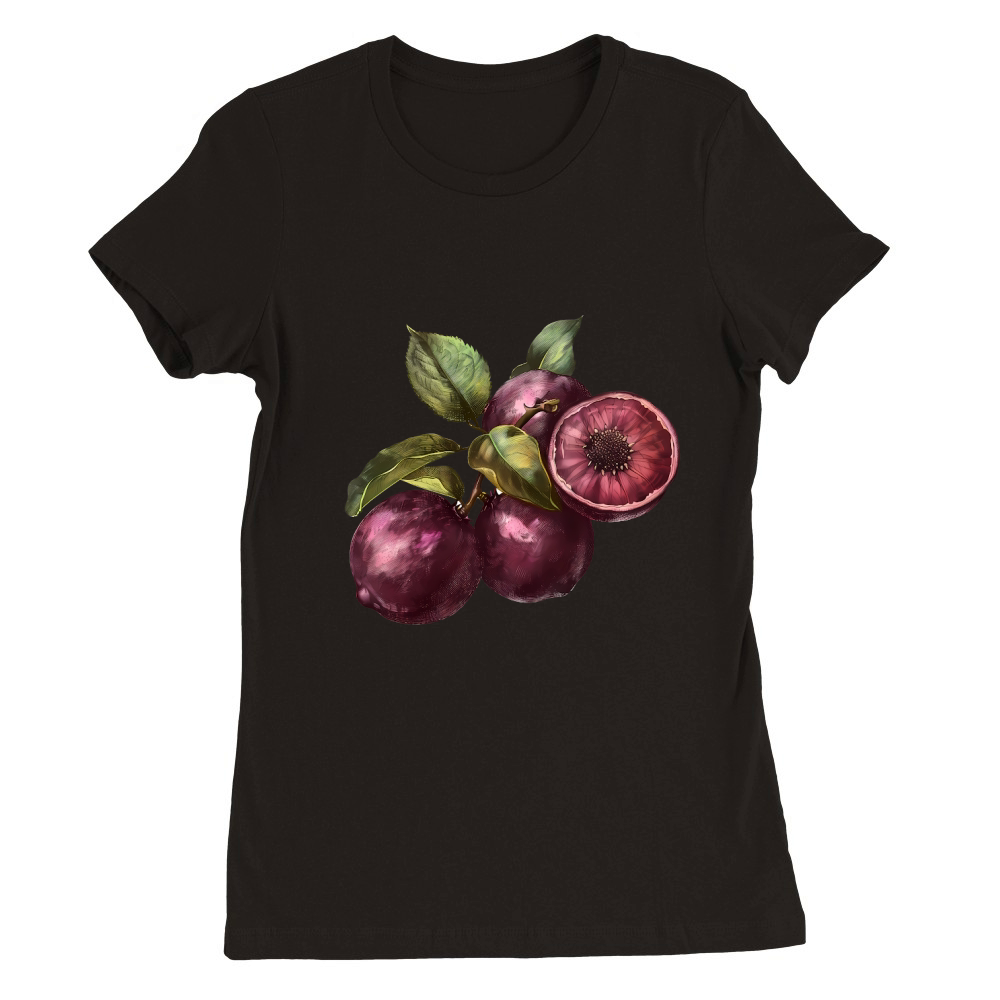 Mangosteens Queen of Fruits Vintage Premium Womens Crewneck T-shirt