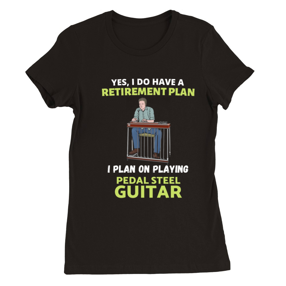 playing pedal steel guitar Premium Womens Crewneck T-shirt