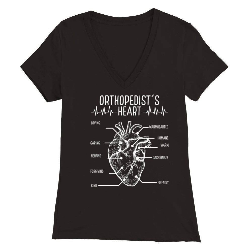 Certified Orthopedist Essentials Orthopedic Doctor Premium Womens V-Neck T-shirt