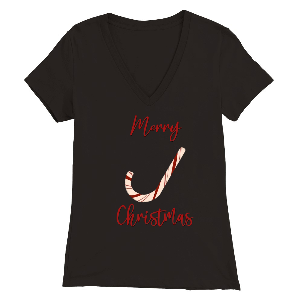Merry christmas 43 05 Premium Womens V-Neck T-shirt