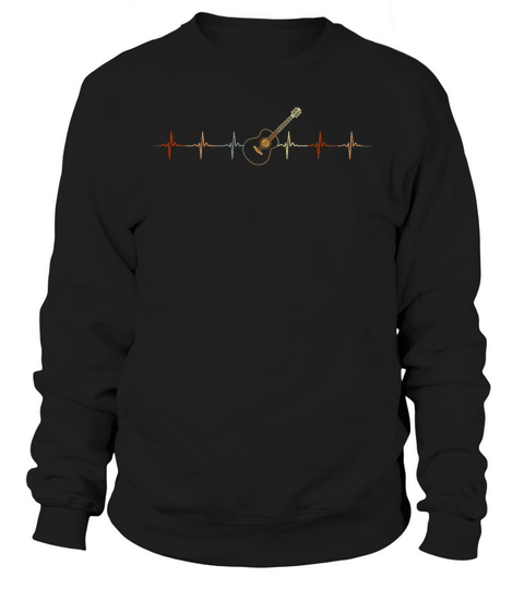 Heartbeat Guitar Sweatshirt Unisex