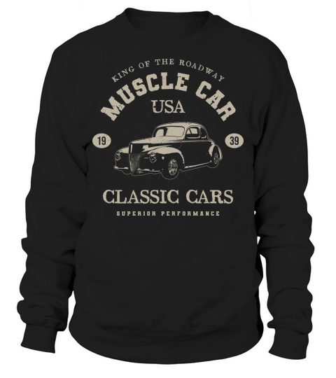USA Vintage muscle cars tee poster graphics (1) Sweatshirt Unisex