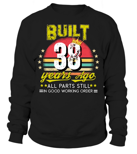 Vintage Birthday 38 Sweatshirt Unisex