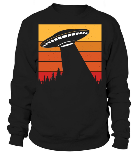 Vintage UFO Alien 8 Sweatshirt Unisex