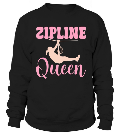 Zipline queen on Unisex Tri Blend Sweatshirt Unisex