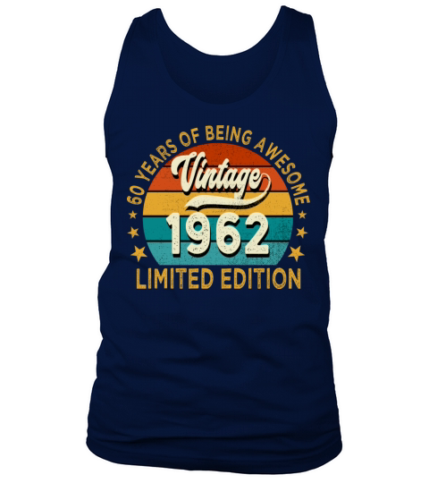 1962 Vintage Birthday Gift Limited Edition 60th Tank Top Unisex