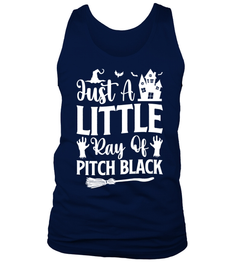 Just A Little Ray Of Pitch Black Tank Top Unisex
