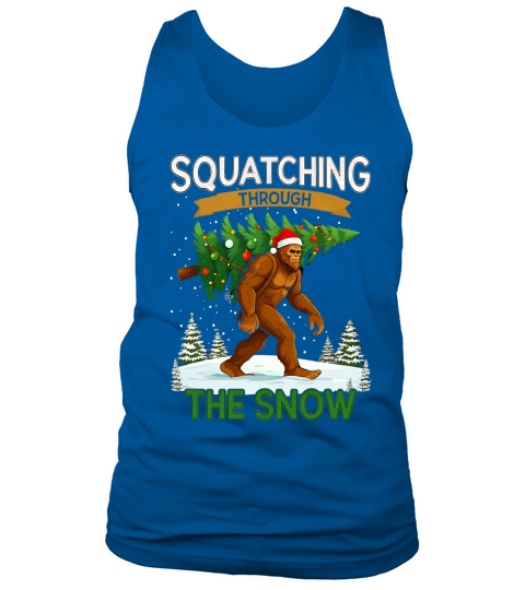 Squatching Through The Snow 2 Tank Top Unisex
