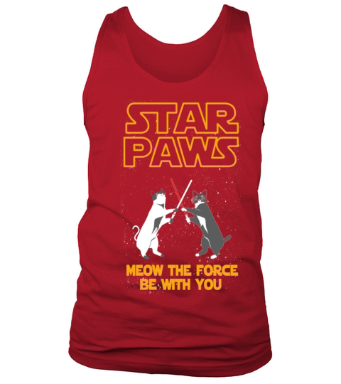 Star Wars cat version - Meow the force be with you Tank Top Unisex