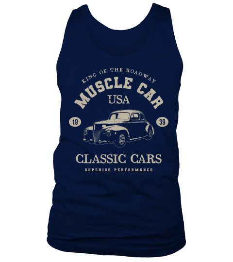 USA Vintage muscle cars tee poster graphics (1) Tank Top Unisex