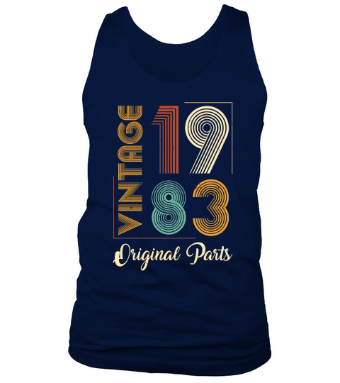 Vintage 1983 Original Parts Birthday (1) Tank Top Unisex
