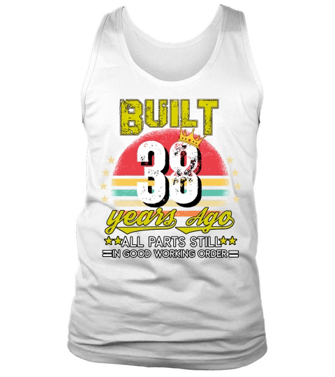 Vintage Birthday 38 Tank Top Unisex