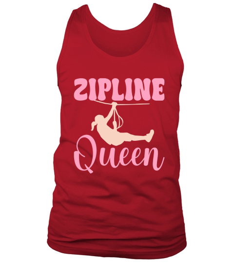Zipline queen on Unisex Tri Blend Tank Top Unisex