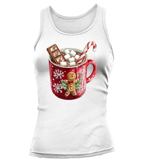 Christmas Hot Chocolate Gingerbread Tank top Woman