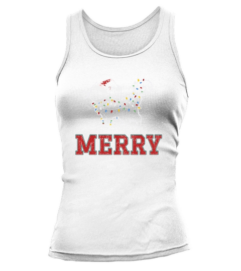 MERRY CAT WRAPPED BY CHRISTMAS LIGHTS D Color 1 Tank top Woman