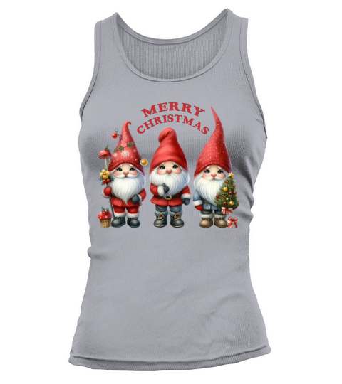 Three Gnomes Merry Christmas 02 Tank top Woman