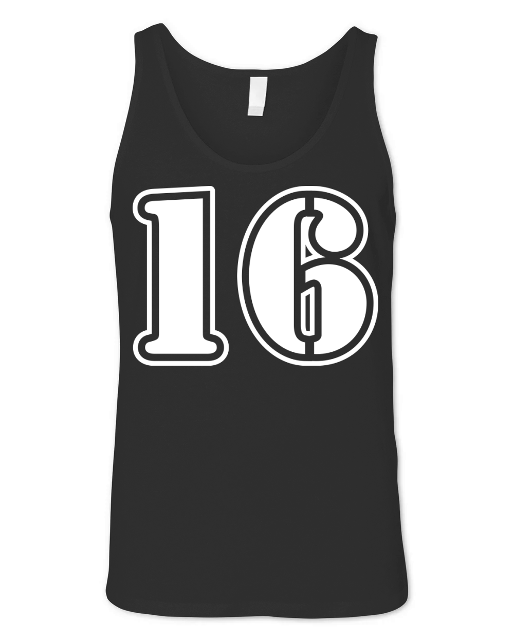 16 Number symbol Unisex Jersey Tank