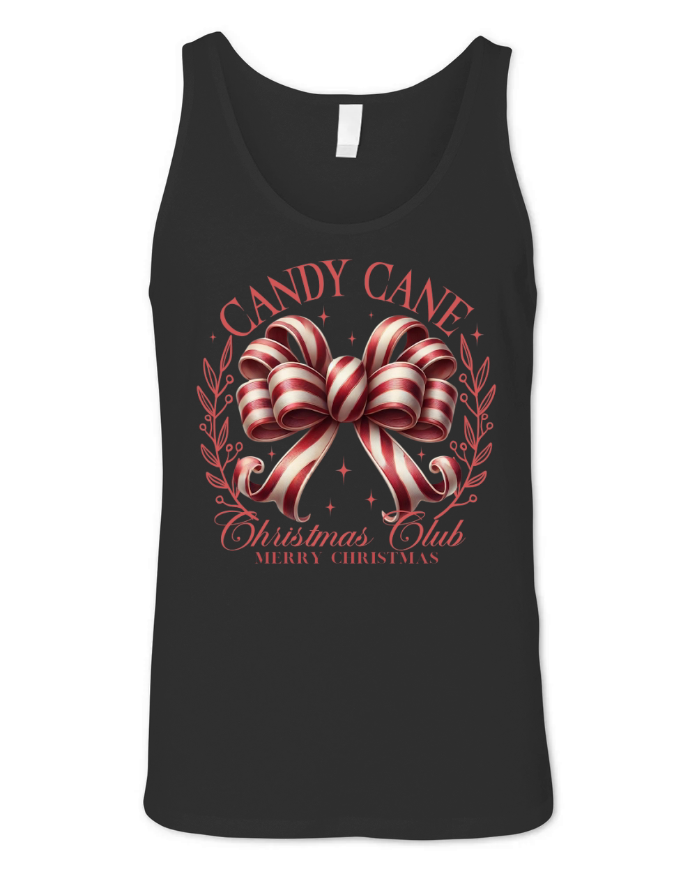 Candy Cane Christmas Club Unisex Jersey Tank